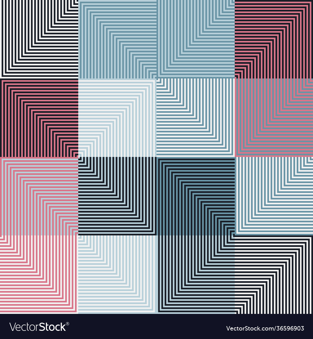 Linear abstract pattern design vector image Linear abstract pattern design