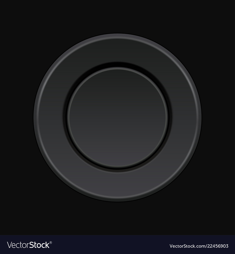 Modern Black Push Button