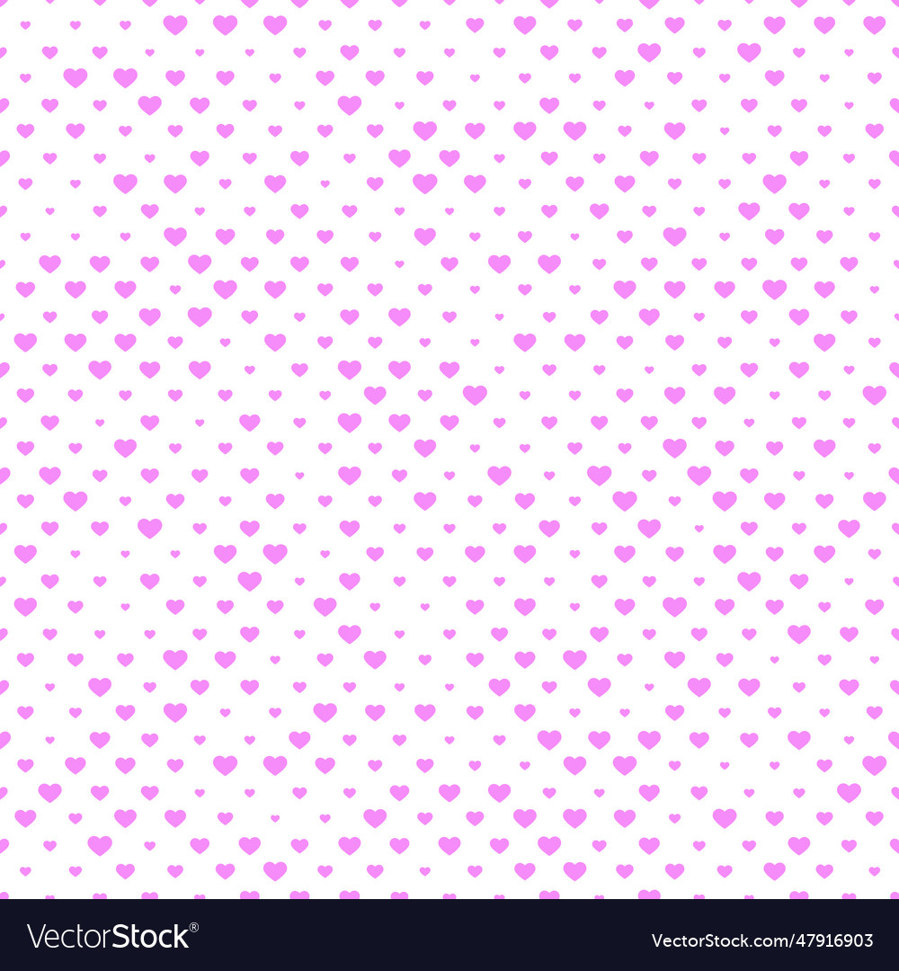 Seamless pattern with a heart of different sizes vector image Seamless pattern with a heart of different sizes