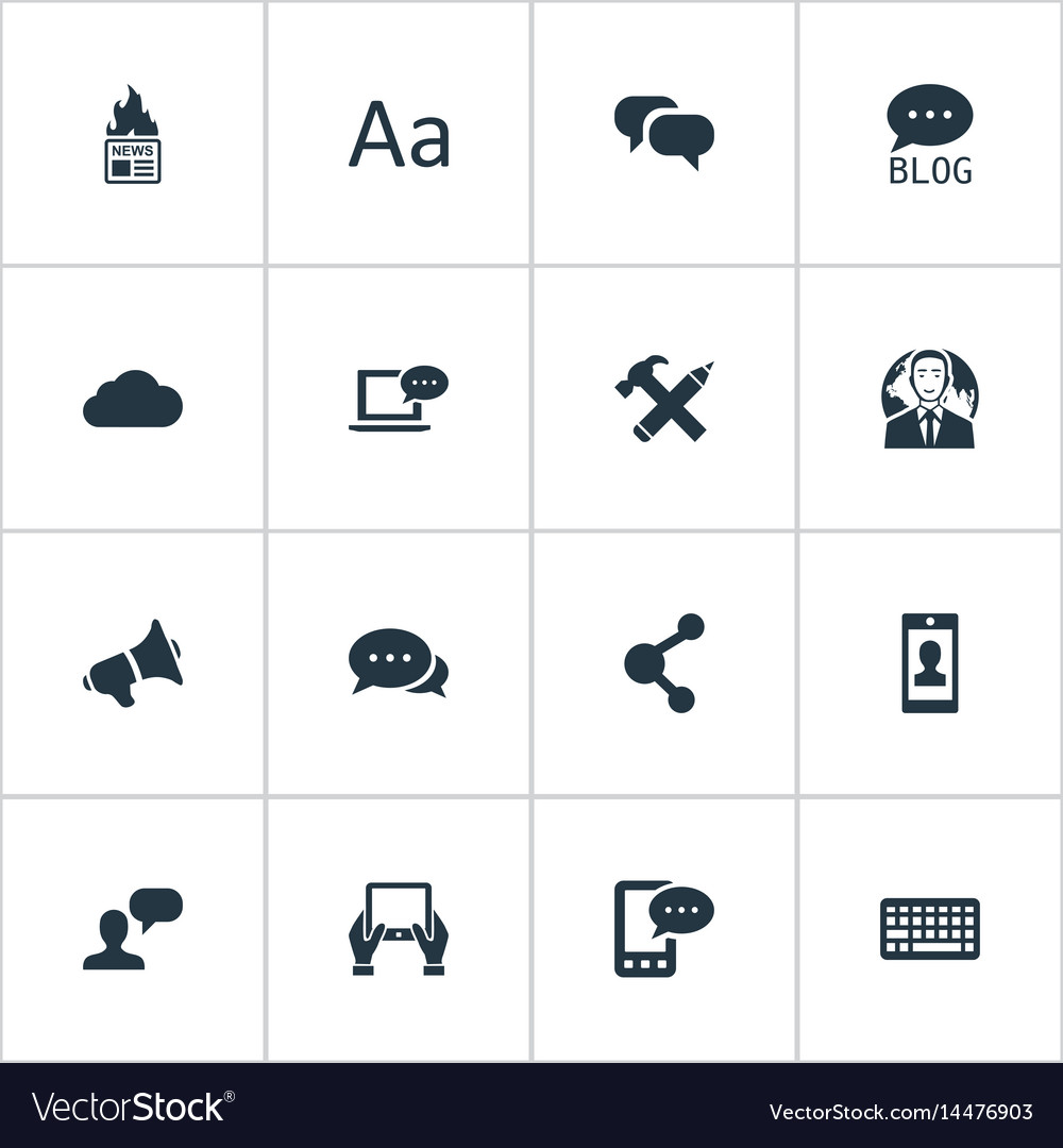 Set of simple user icons