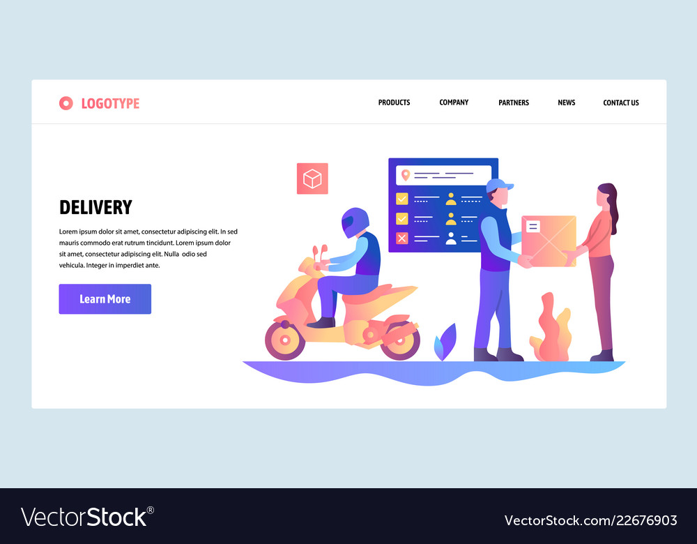 Web site gradient design template Vector Image Web site gradient design template
