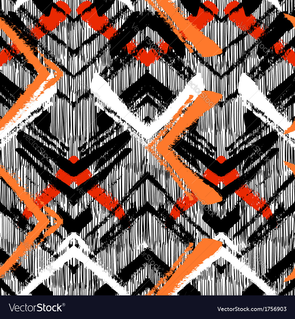 Zigzag Brushstroke Pattern