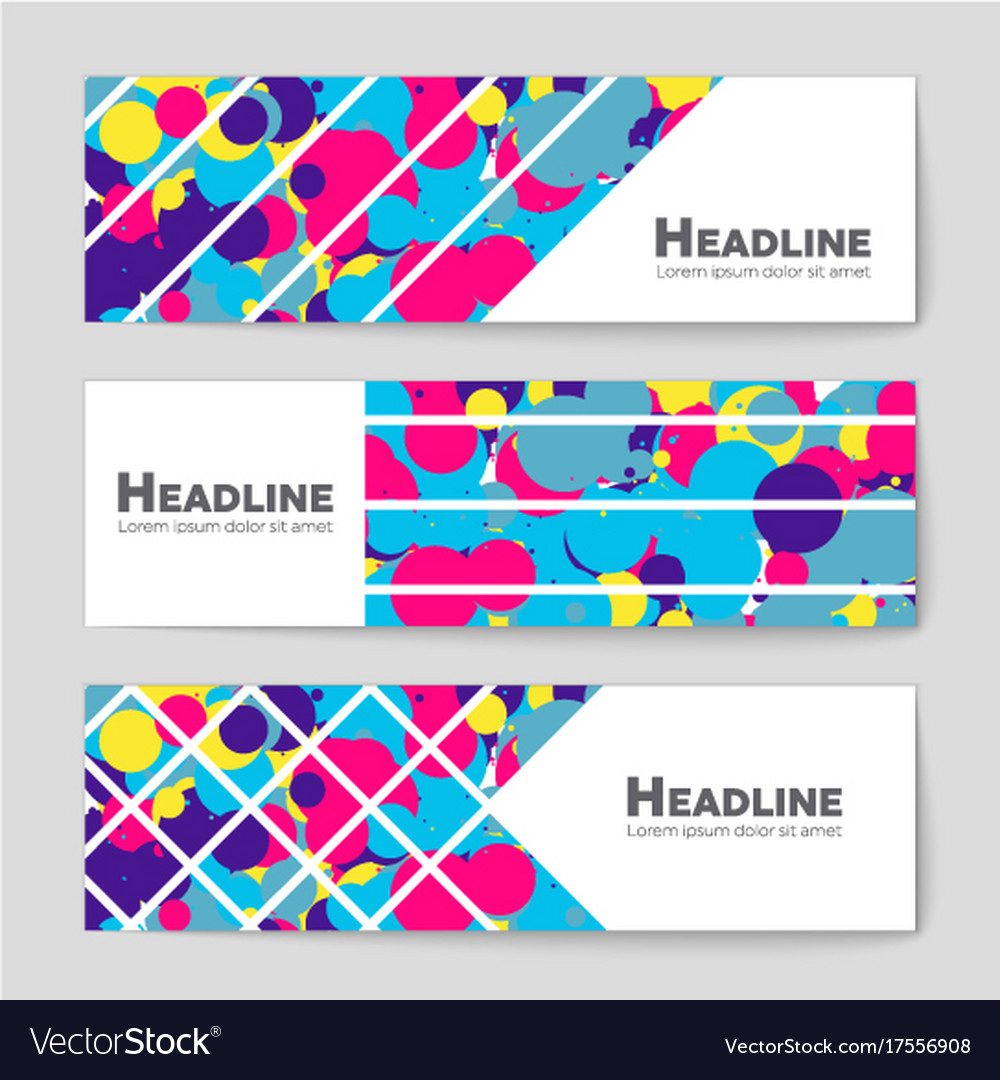 Abstract layout background set for art