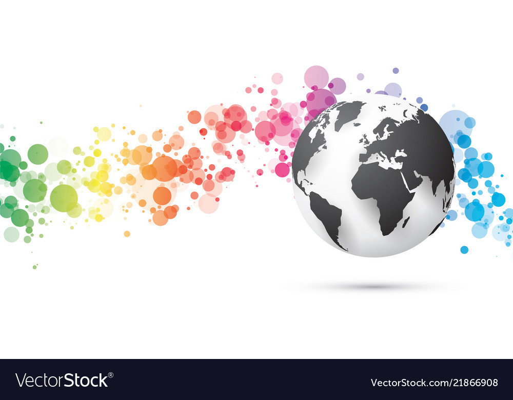 Abstract Technology Globe Background