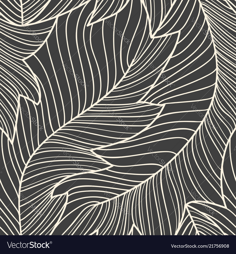 Banana Blatt lineare Muster