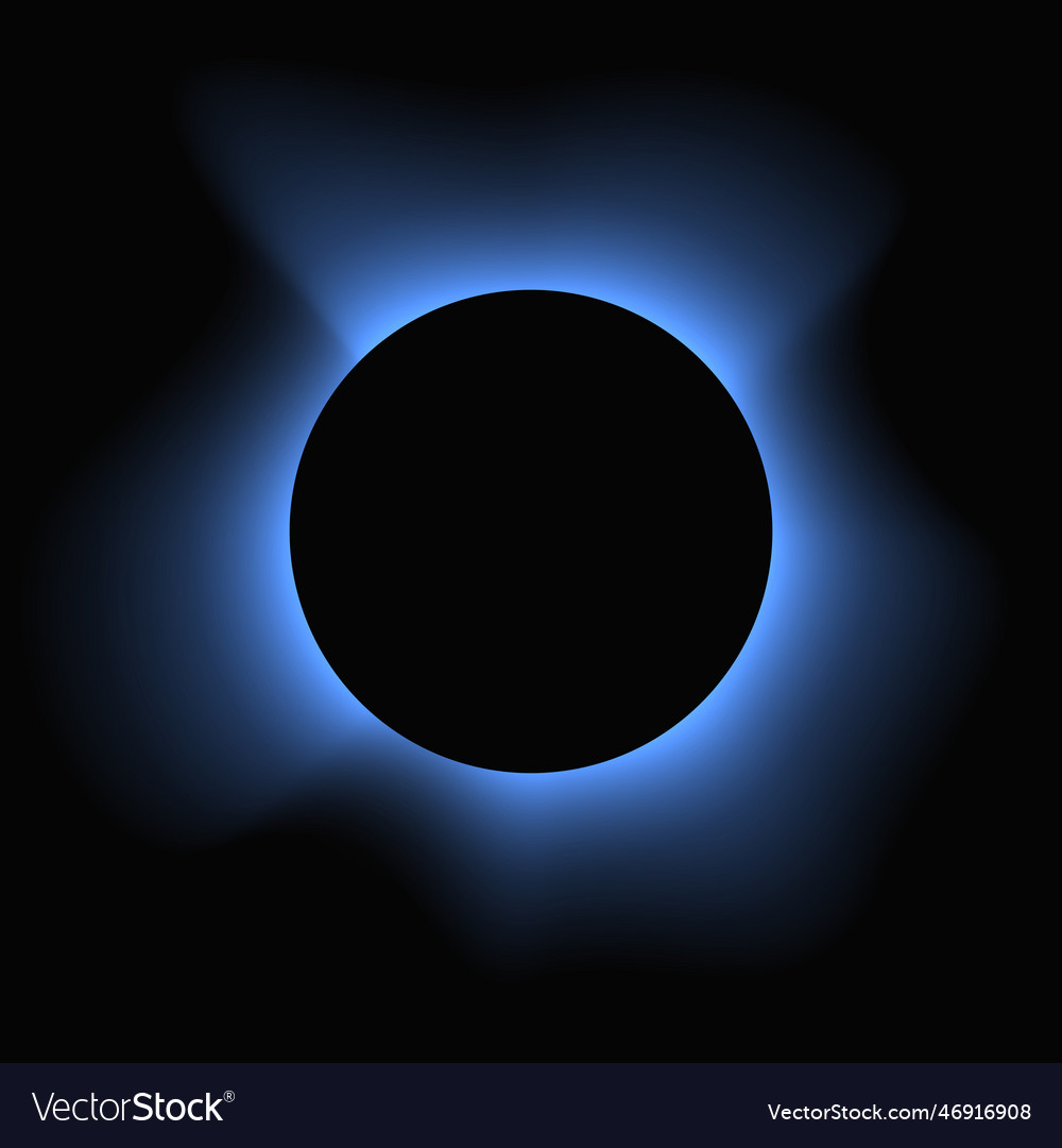 Circle illuminate light frame with color gradient vector image Circle illuminate light frame with color gradient