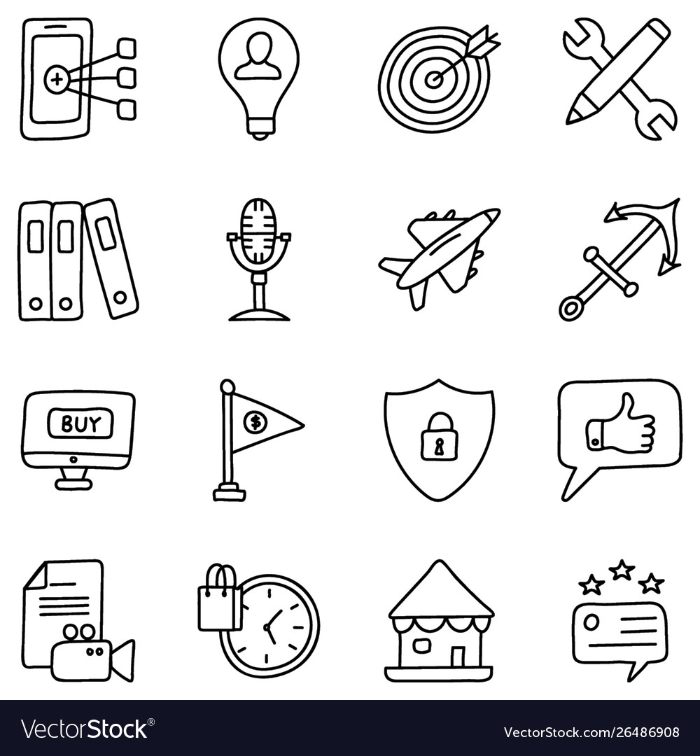 Ecommerce icons set