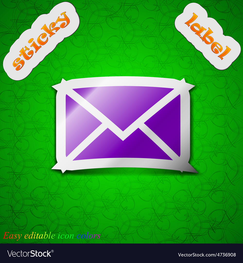 Mail envelope message icon sign symbol chic