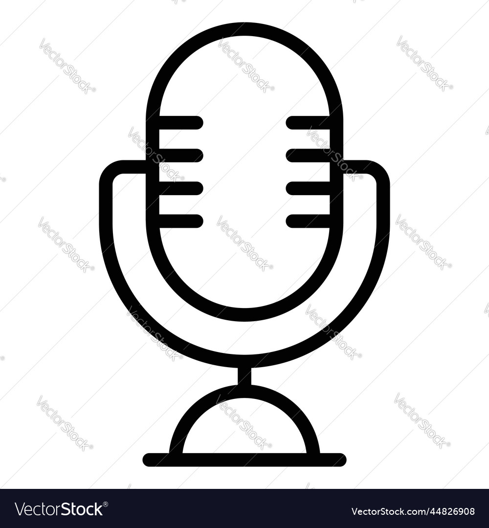 Microphone icon user interface as a simple sign