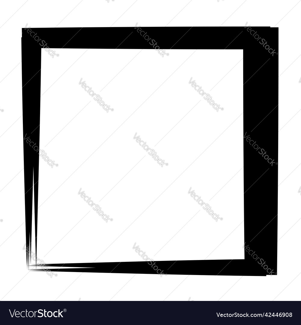 Random quadratische Kontur Rahmen Randelement vector image Random quadratische Kontur Rahmen Randelement