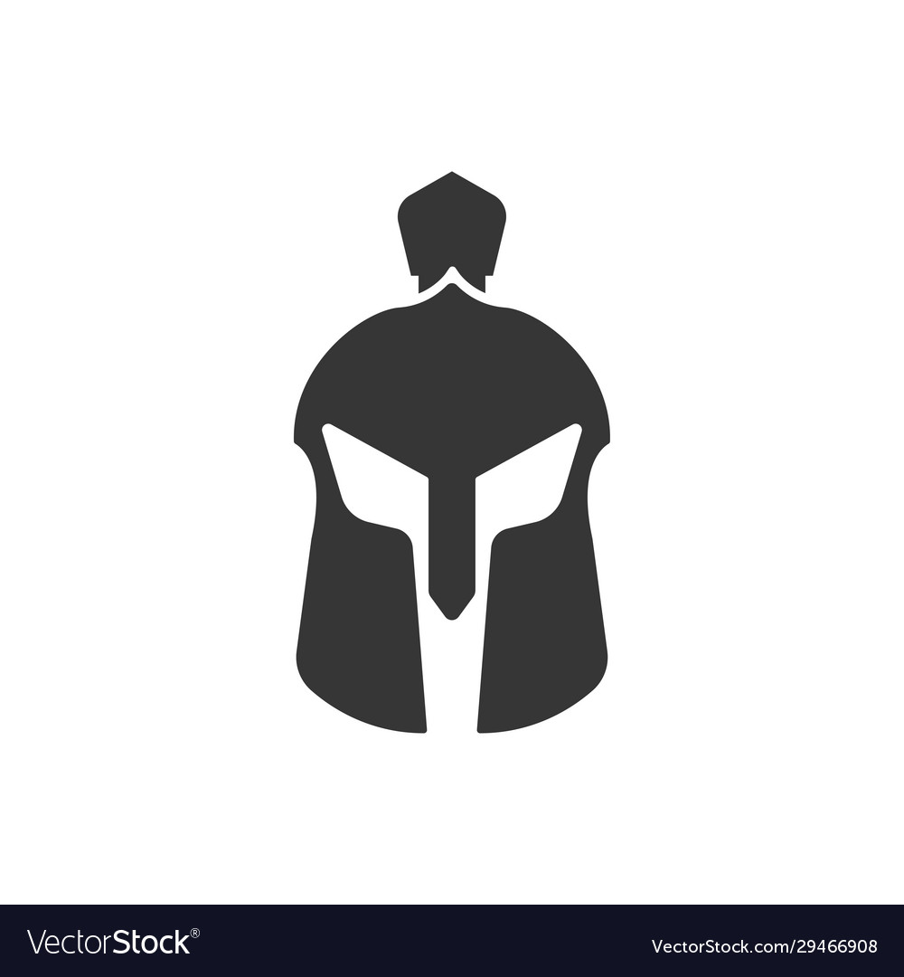 Spartan helmet icon design template isolated Vector Image