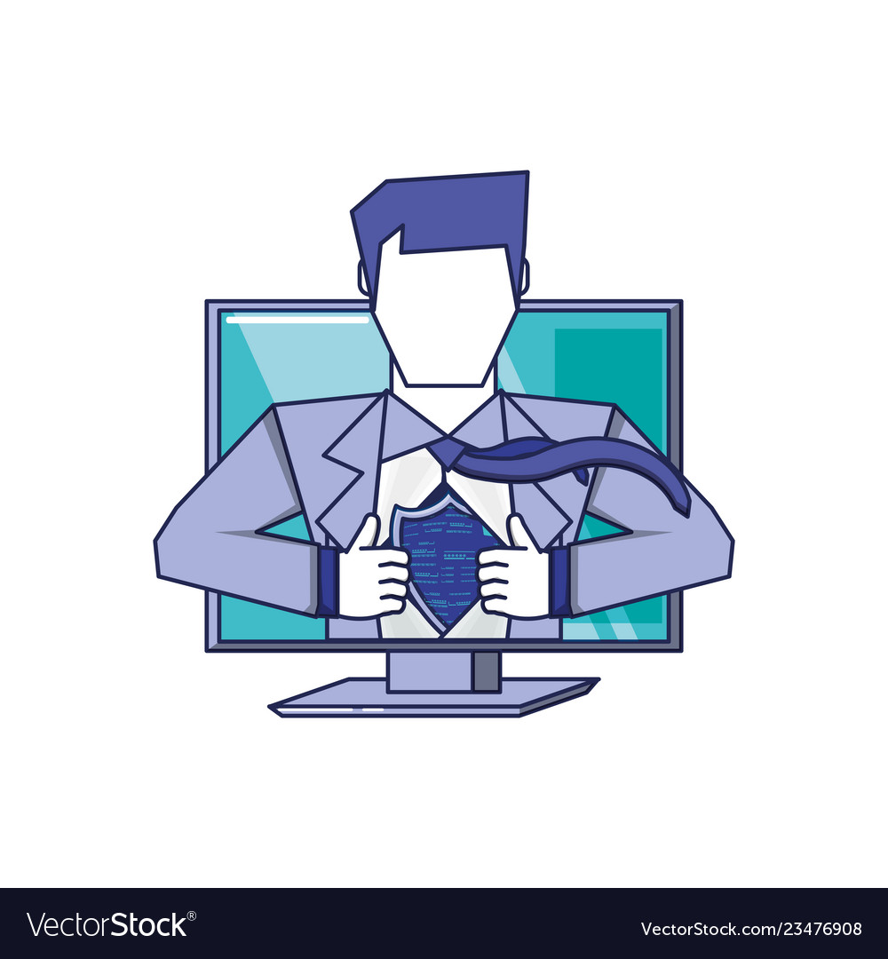 Superhero Computer Hero