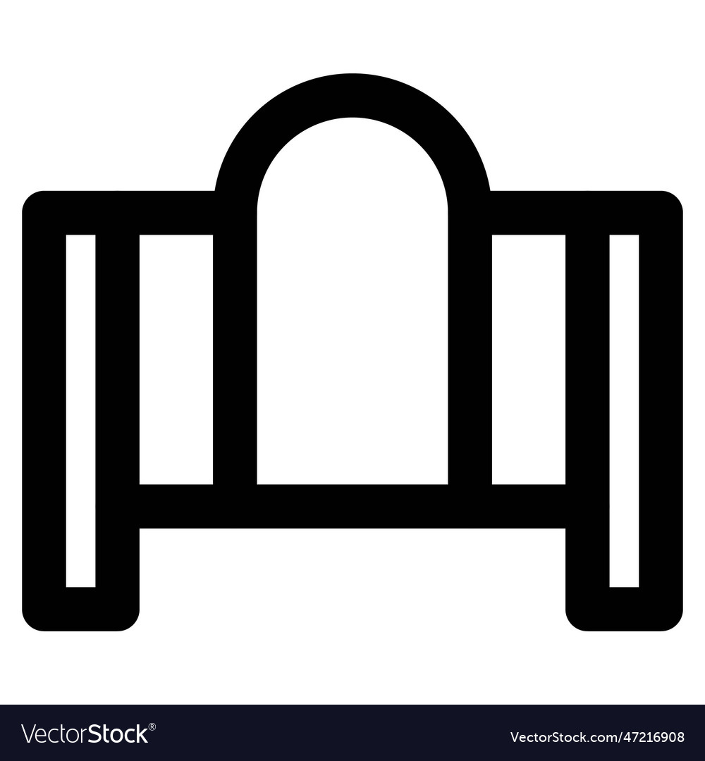 Wooden headboard designed for bed Royalty Free Vector Image