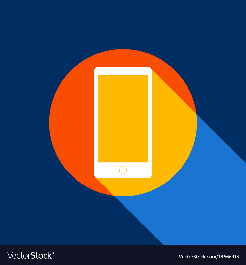 Abstract style modern gadget with blank screen