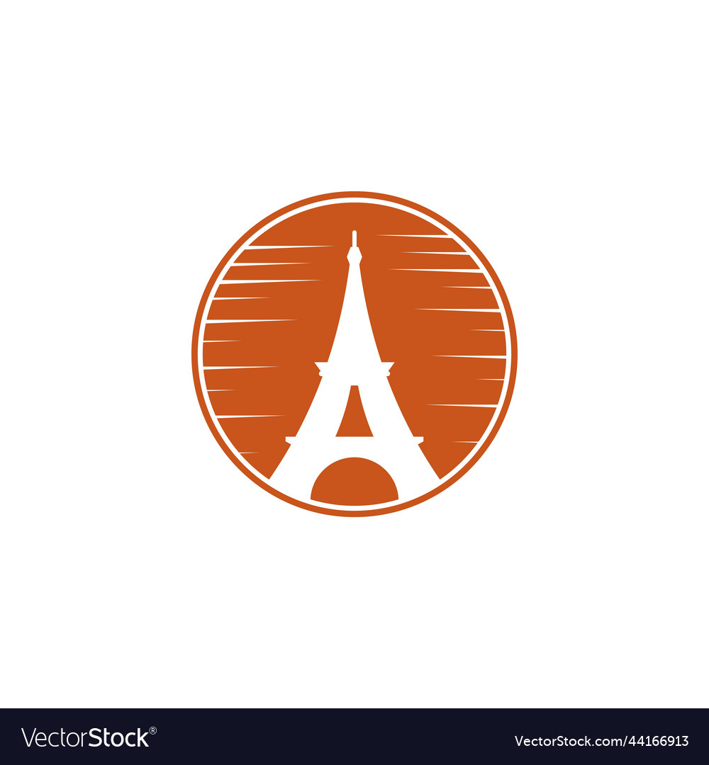 Eiffel tower icon vector image Eiffel tower icon