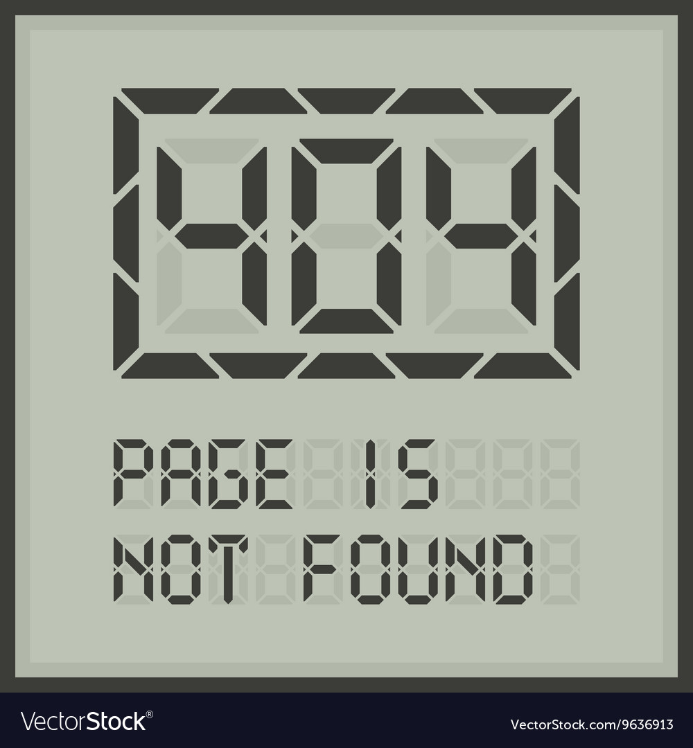 Error 404 Digital Display