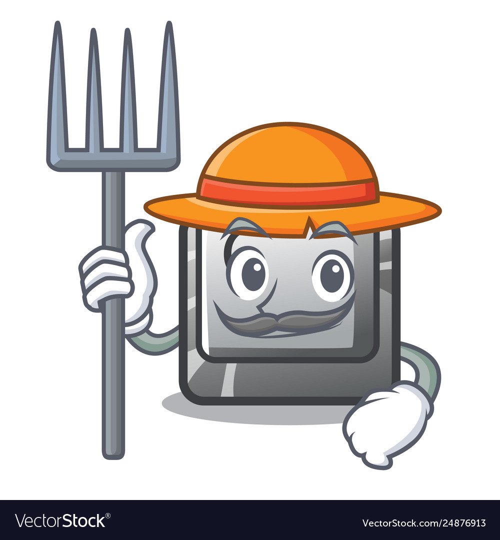 Farmer button c on a keyboard character