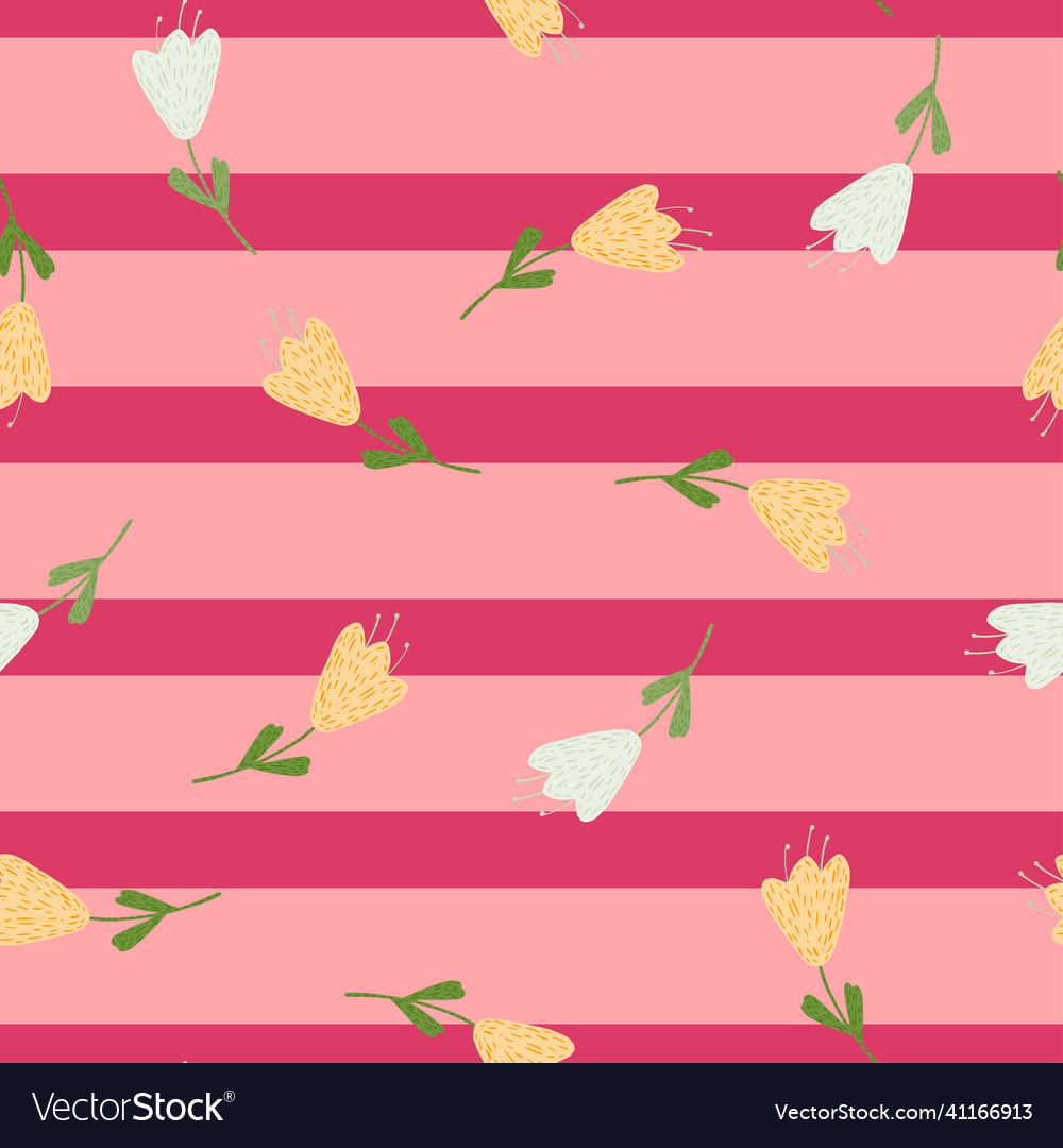 Kleine Blume nahtlose Muster Vintage Natur vector image Kleine Blume nahtlose Muster Vintage Natur