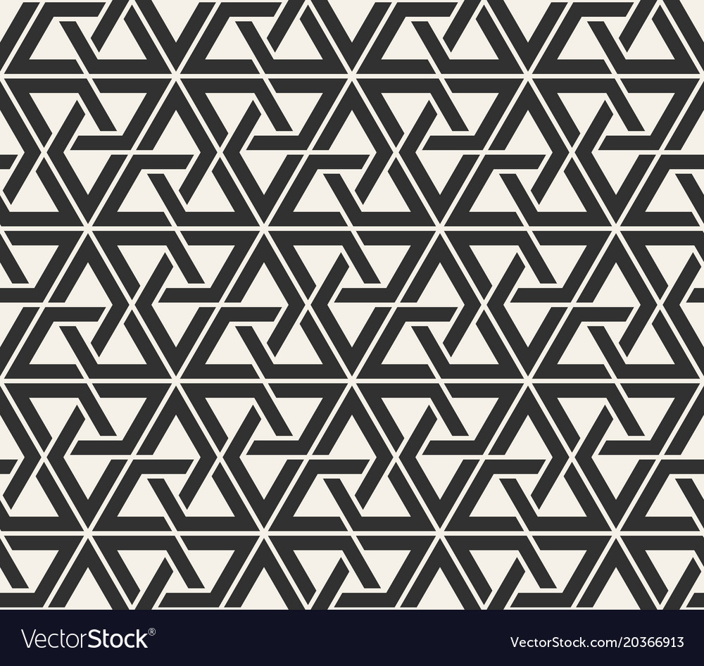 Modern Geometric Triangle Pattern