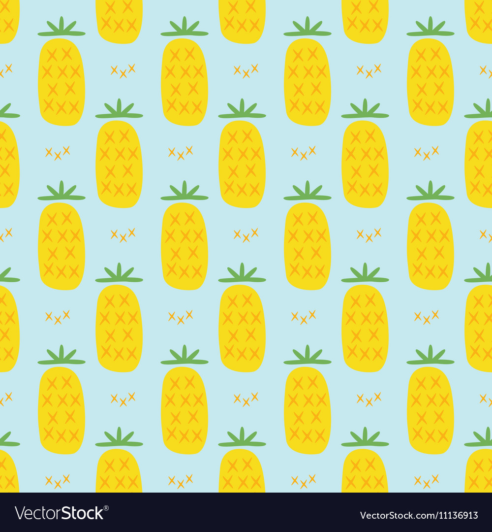 Pineapple seamless pattern