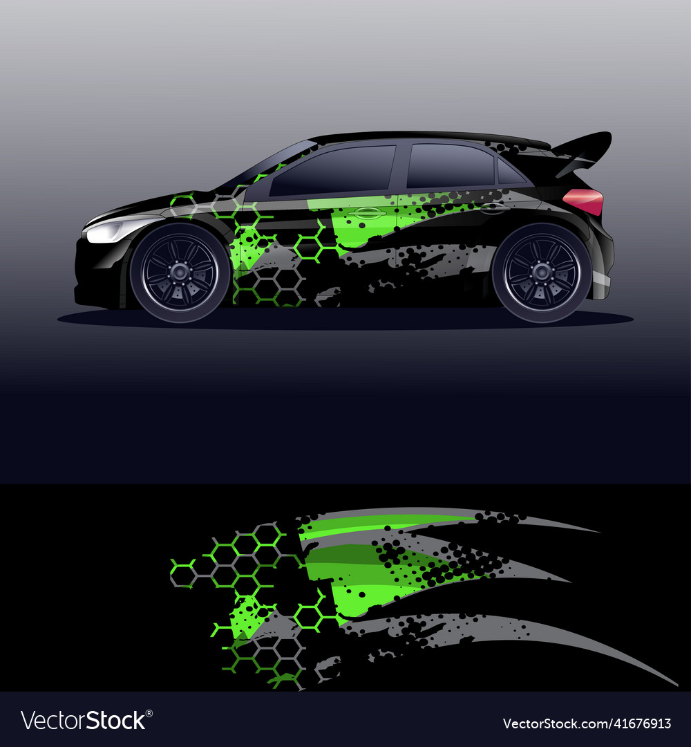 Racing Car Wrap Graphic