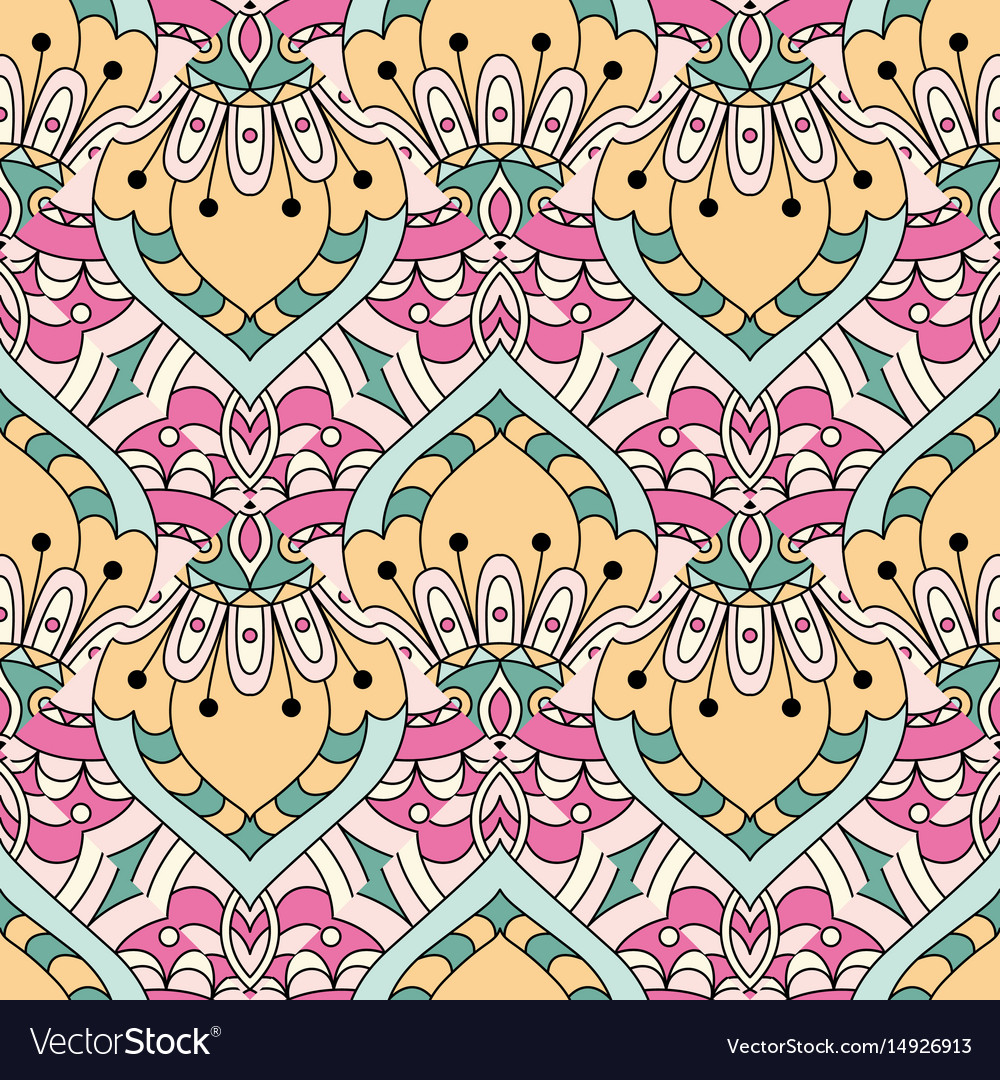 Seamless pattern with decorative elements