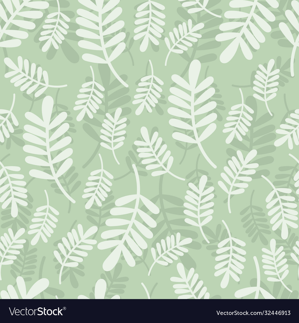 Seamless pattern with leaves