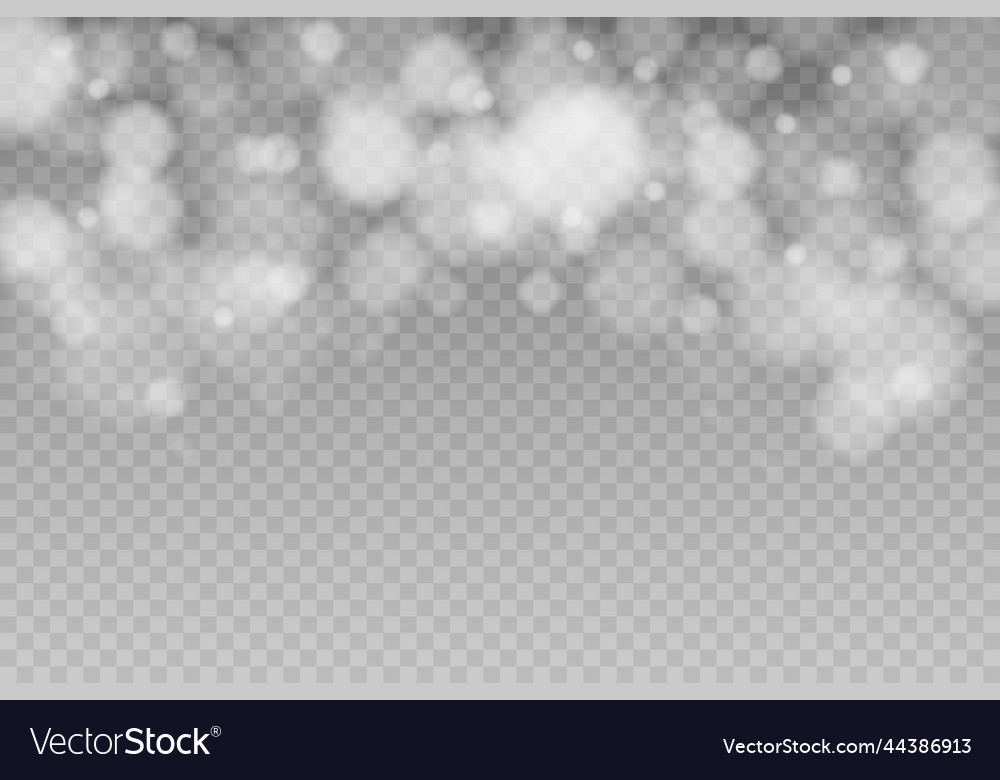 Shining bokeh isolated on transparent background