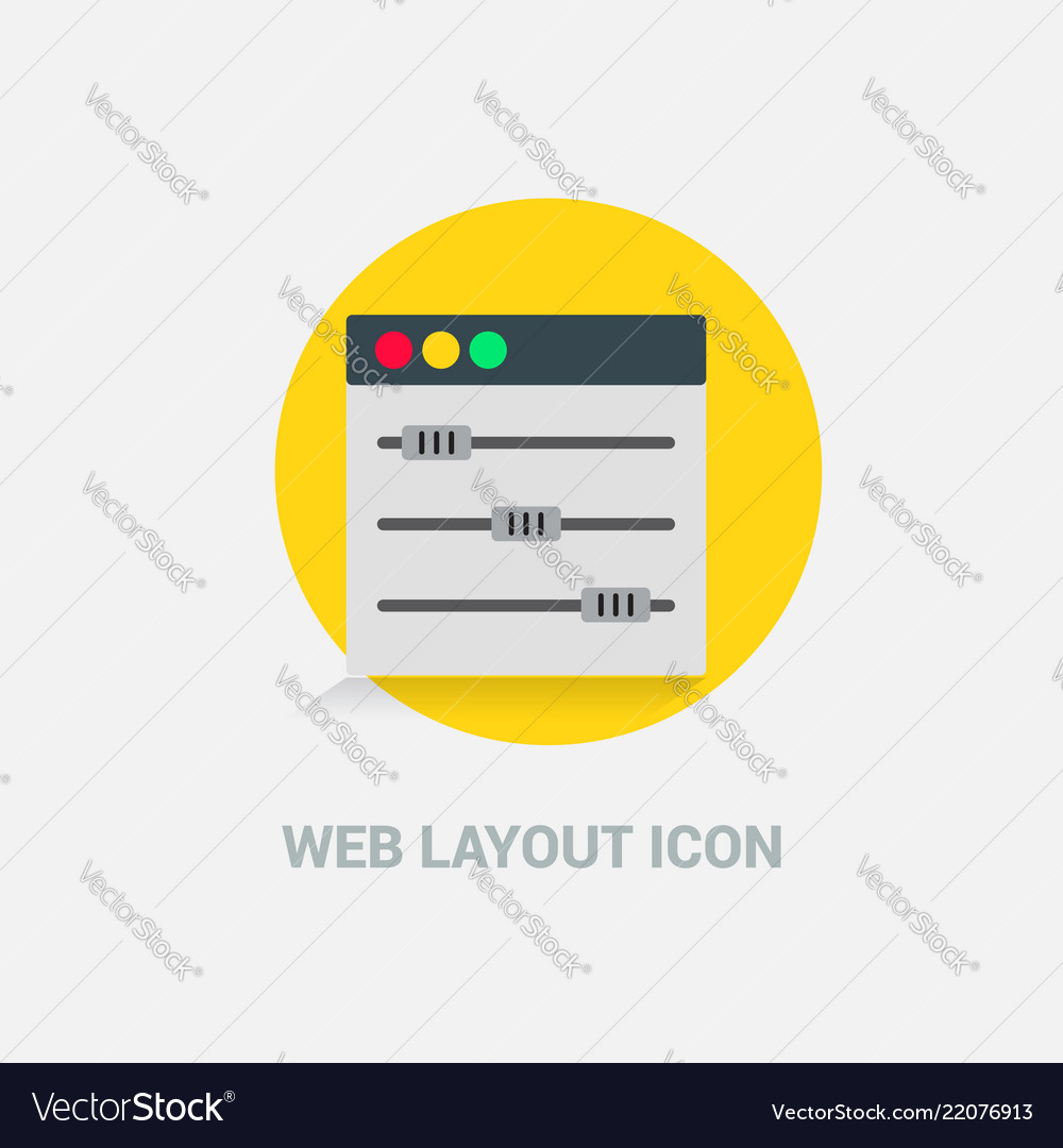 Web layout icon design