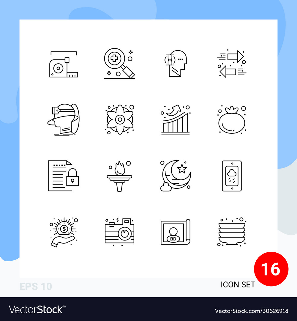16 user interface outline pack modern signs