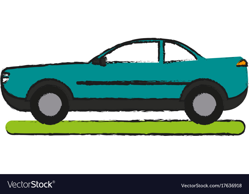 Car sideview icon image Royalty Free Vector Image