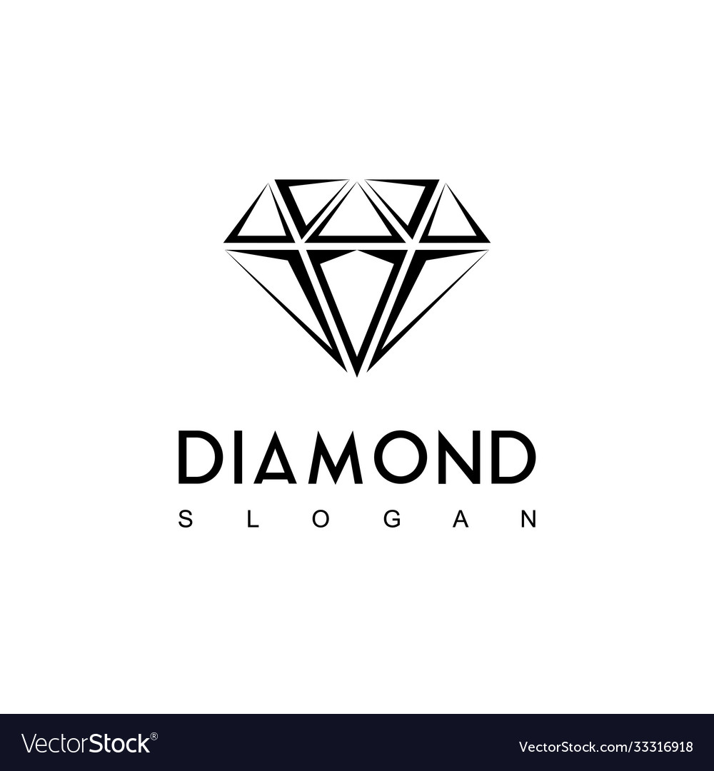 Diamond logo Royalty Free Vector Image - VectorStock