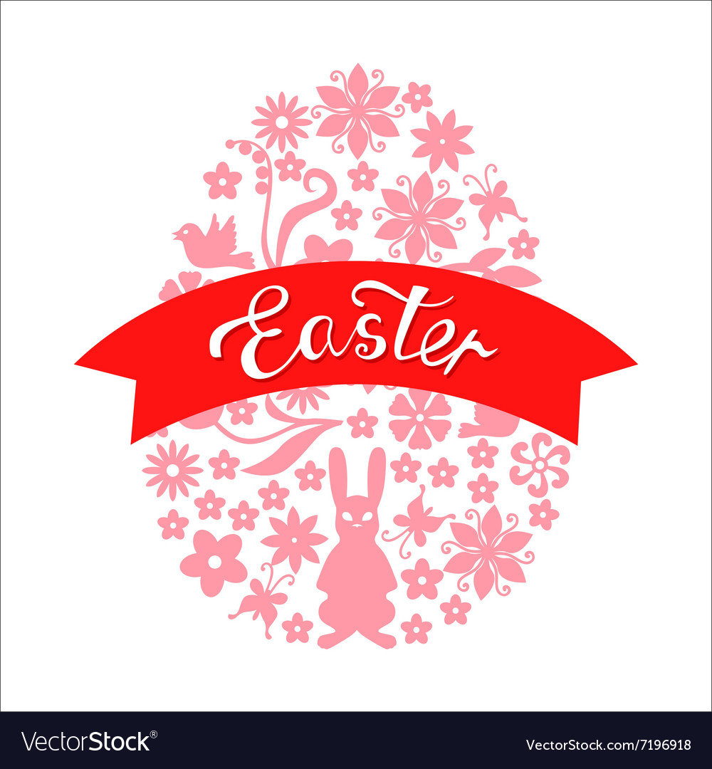 Easter ribbon Royalty Free Vector Image - VectorStock