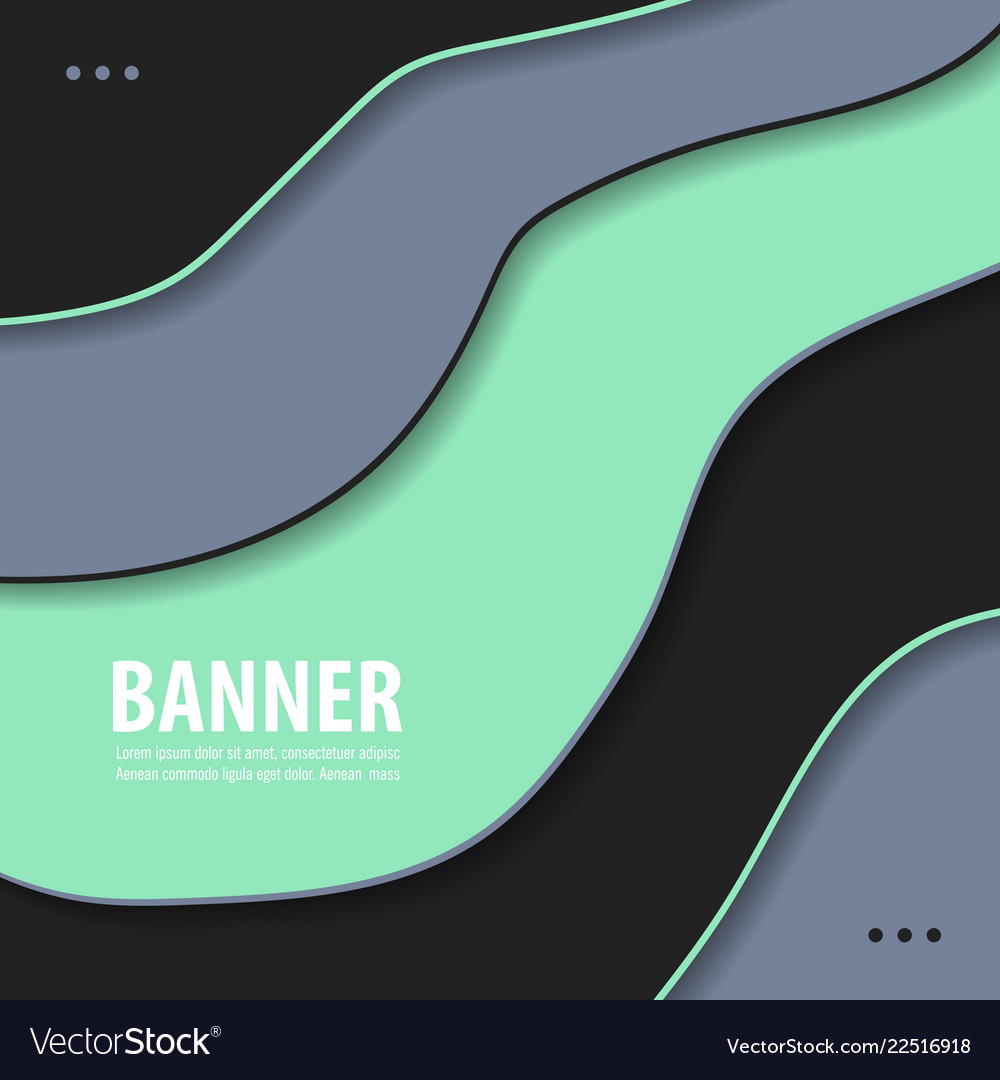 Modern art abstract banner square frame for text