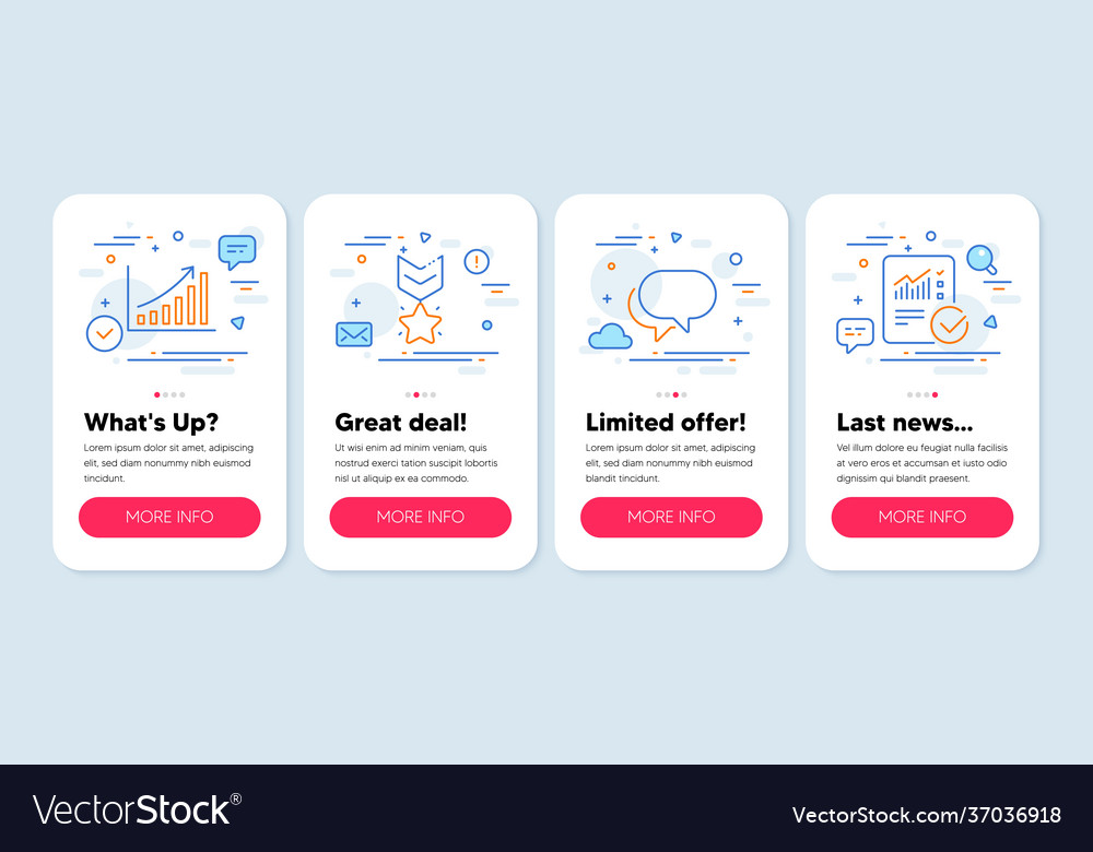 Set technology icons such as graph chart