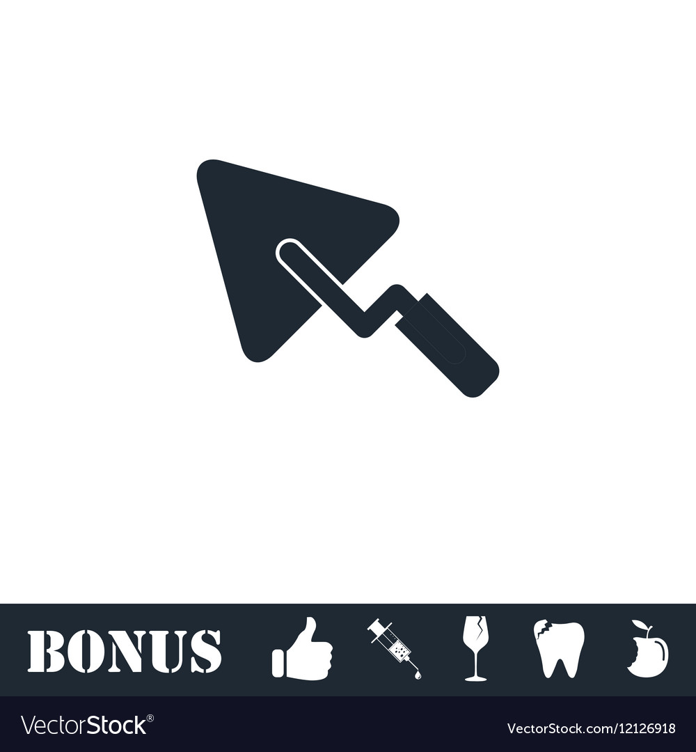 Trowel icon flat