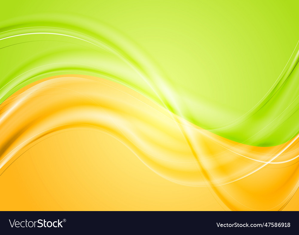 Wavy Spring Abstract Background