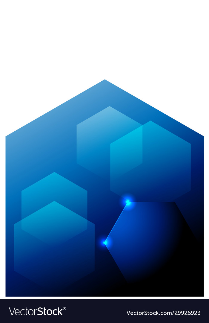 Abstract from hexagon technological vector image Abstract from hexagon technological