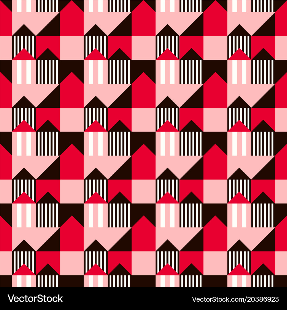 City scape seamless pattern Royalty Free Vector Image