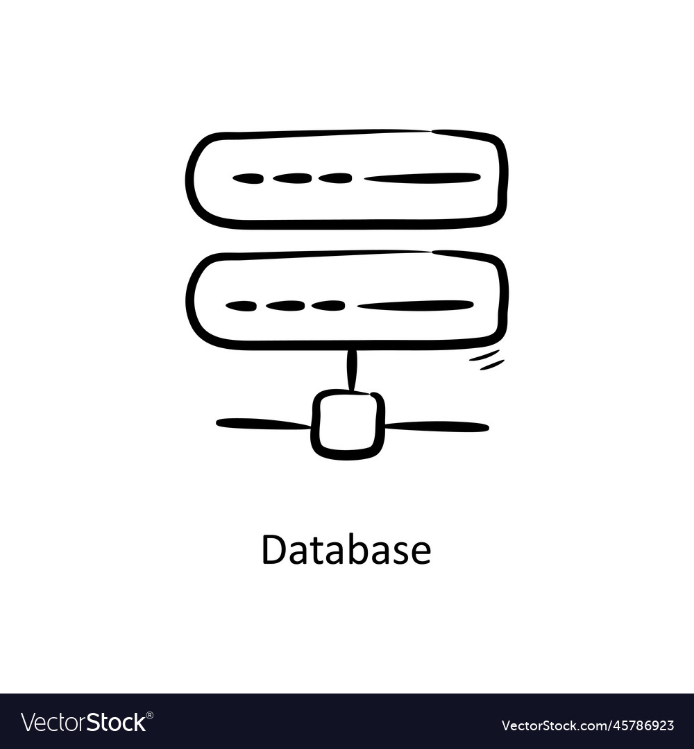 Database outline icon design project