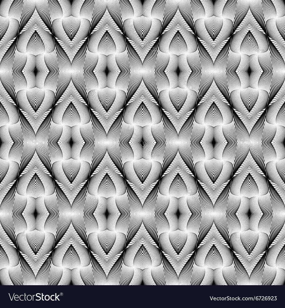 Design seamless monochrome lines pattern