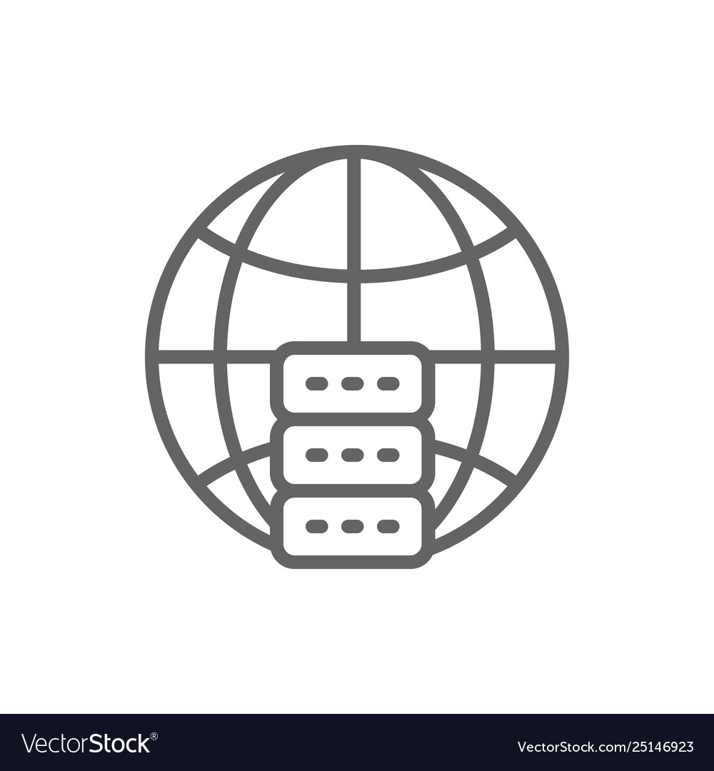 Global Hosting Data Center Icon