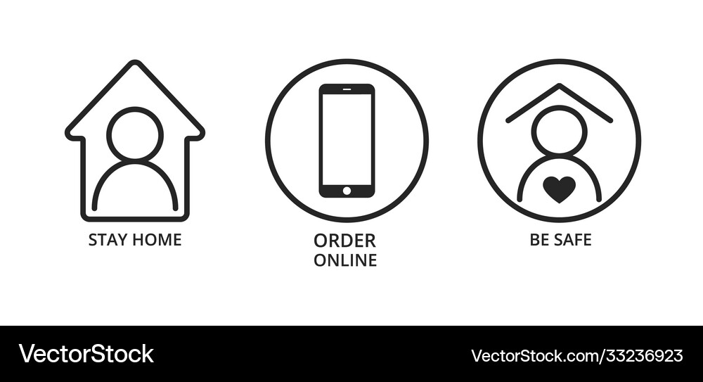 Isolated icon set on white background Royalty Free Vector