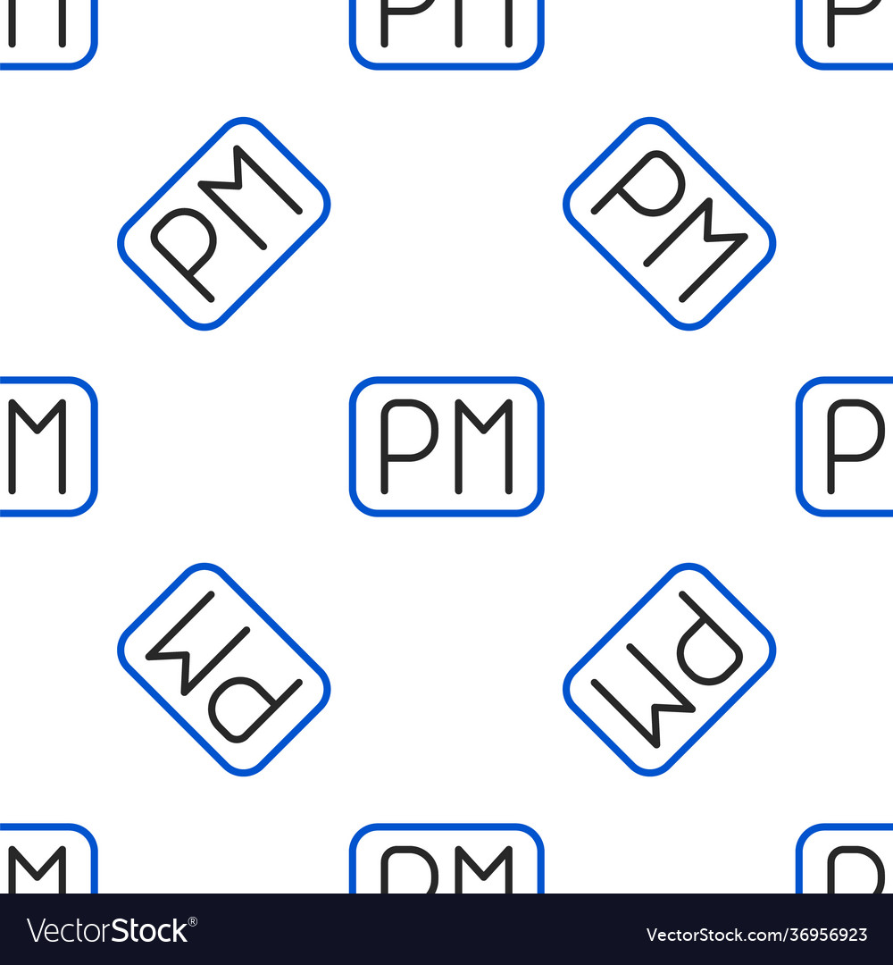 Line day time icon isolated seamless pattern