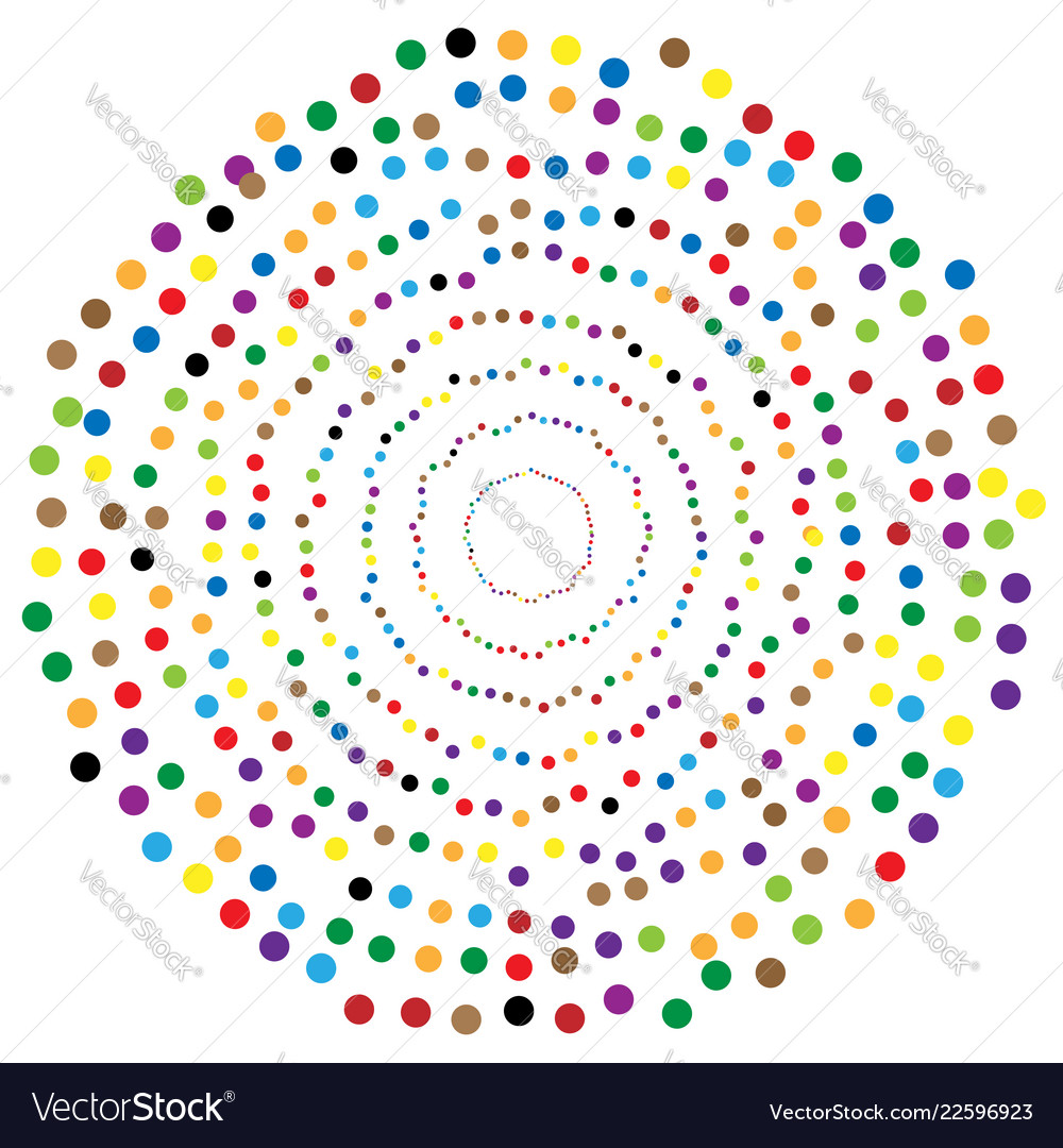 Random circles dots abstract element circular