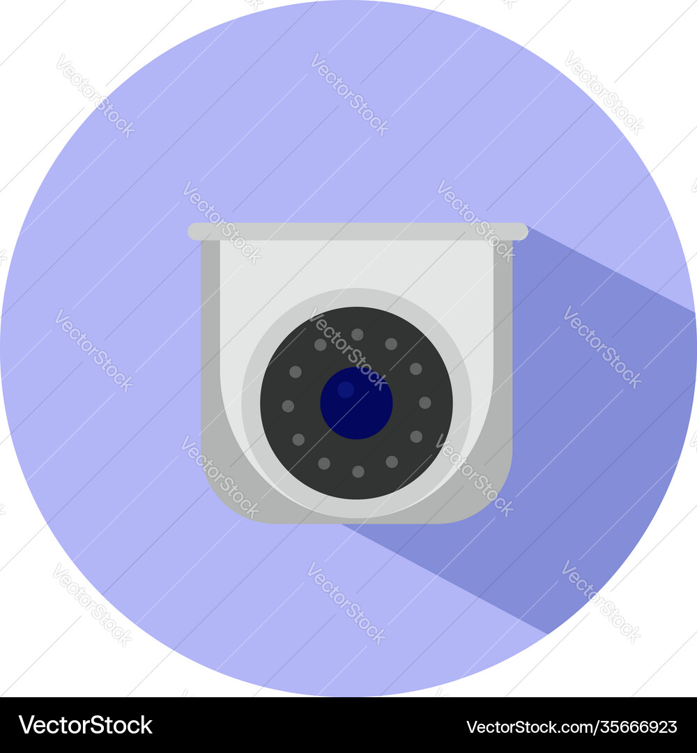Security camera on a white background Royalty Free Vector