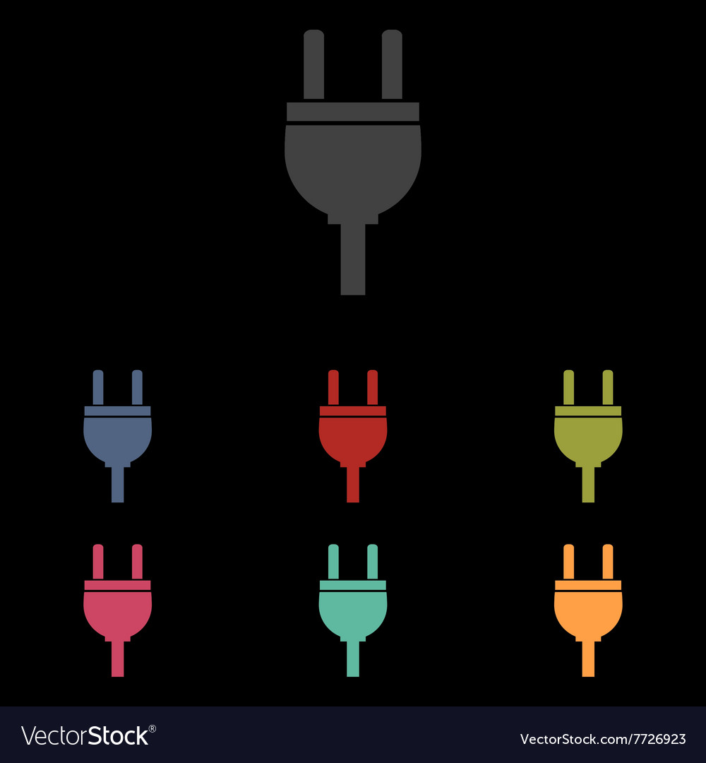 Socket icon set Royalty Free Vector Image - VectorStock