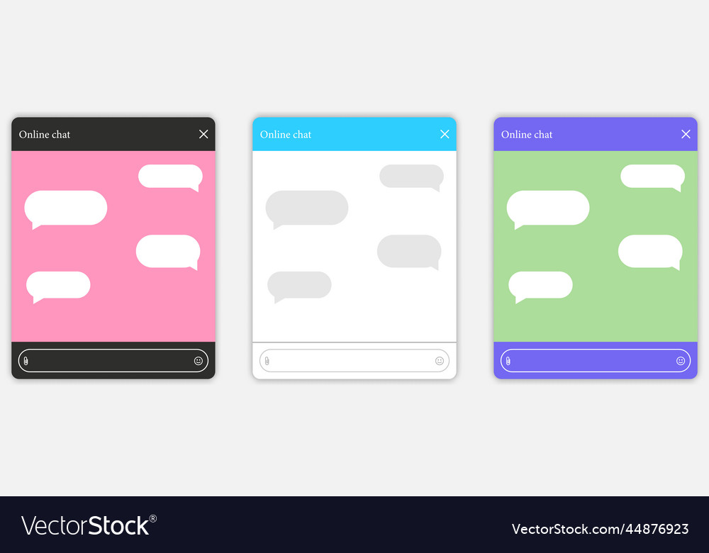Template for chat with bot customer support Vector Image