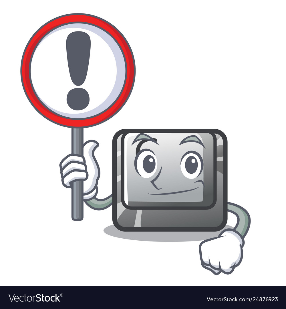 With sign button c on a keyboard character