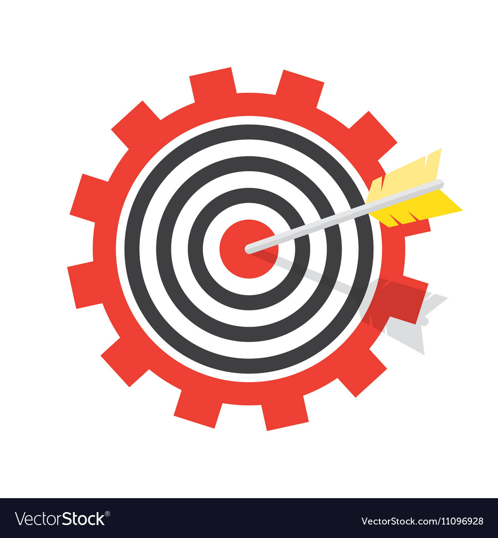 A target with an arrow